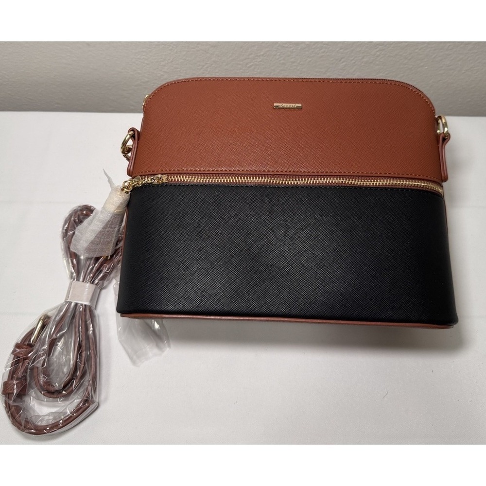 Lovevook Women's‎ Shoulder Bag  Purse Black Brown Gold Hardware Crossbody New